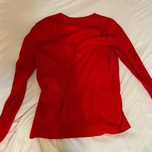 Cute red long sleve shirt